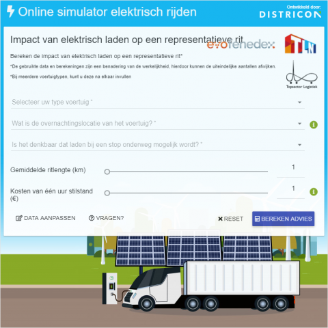 Online simulator elektrisch rijden